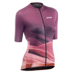 Northwave EARTH DONNA MAGLIA MANICHE CORTE - Purple